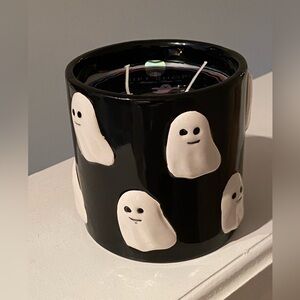 Black Ghost Candle Toasted Marshmallow NWT Halloween